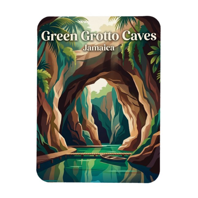 Magnet Flexible Grottes vertes de Jamaïque (Vertical)