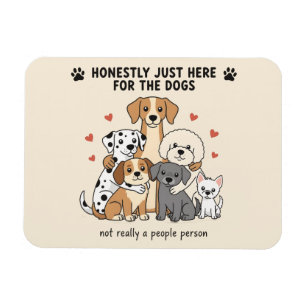 Magnet Flexible Groupe de famille de chiens mignons pour les maman