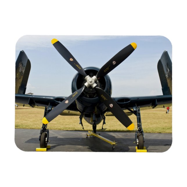 Magnet Flexible Grumman F8F Bearcat chasseur embarqué de la marine (Horizontal)
