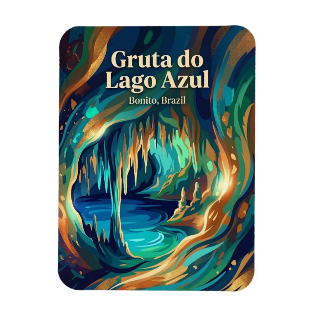 Magnet Flexible Gruta do Lago Azul Brésil (Vertical)