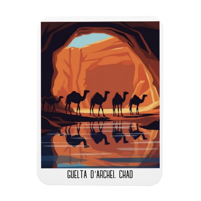 Magnet Flexible Guelta d’Archei Voyage Tchad (Vertical)