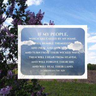 Magnet Flexible Guérir leur terre, Si mon peuple, 2 Chroniques 7:1