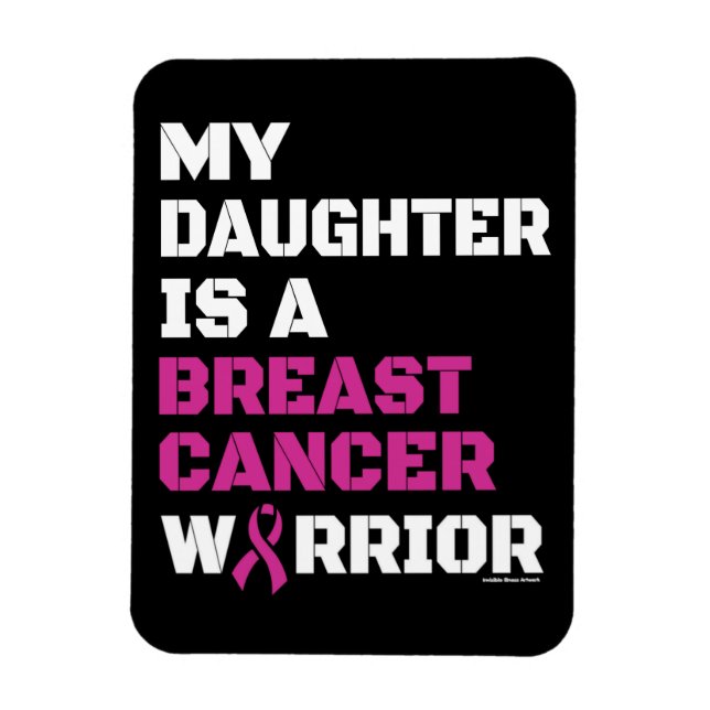 Magnet Flexible Guerrier/Bloc/Fille...Cancer du sein (Vertical)