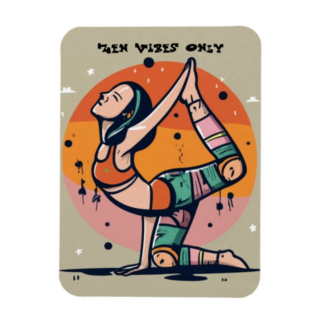 Magnet Flexible Guerrier Zen personnalisé (Vertical)