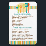 Magnet Flexible Guide pratique de cuisine pour recettes de Cuisine<br><div class="desc">Un grand aimant pour votre réfrigérateur qui contient des informations utiles sur les mesures d'égalité et les équivalents alimentaires. Combien de cuillères à café dans une cuillère à soupe ? Combien de tasses dans une pinte ? Vous aurez les réponses juste là quand vous serez cuisine avec ce guide magnétique...</div>