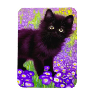 Magnet Flexible Gustav Klimt Black Kitten
