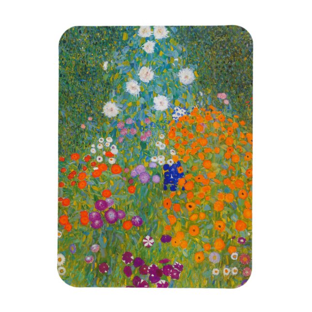 Magnet Flexible Gustav Klimt - Jardin de fleurs (Vertical)