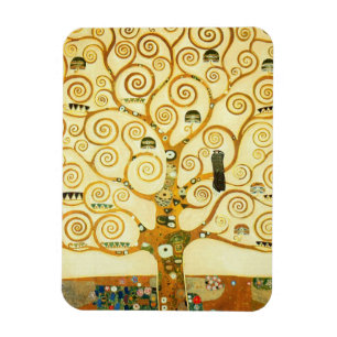 Magnet Flexible Gustav Klimt L'Arbre De Vie Art Nouveau Vintage