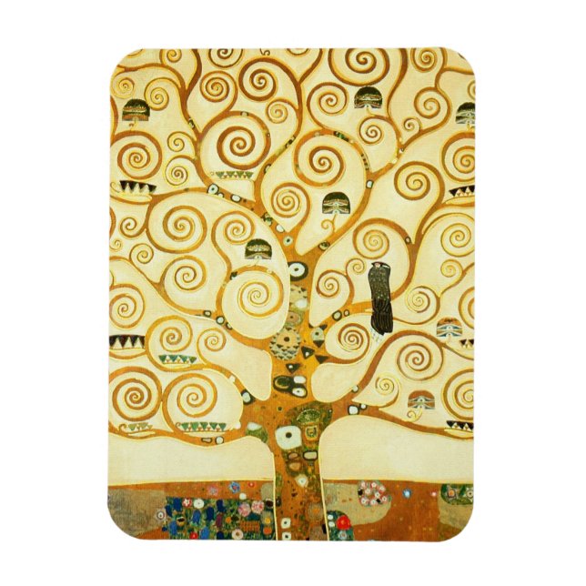Magnet Flexible Gustav Klimt L'Arbre De Vie Art Nouveau Vintage (Vertical)