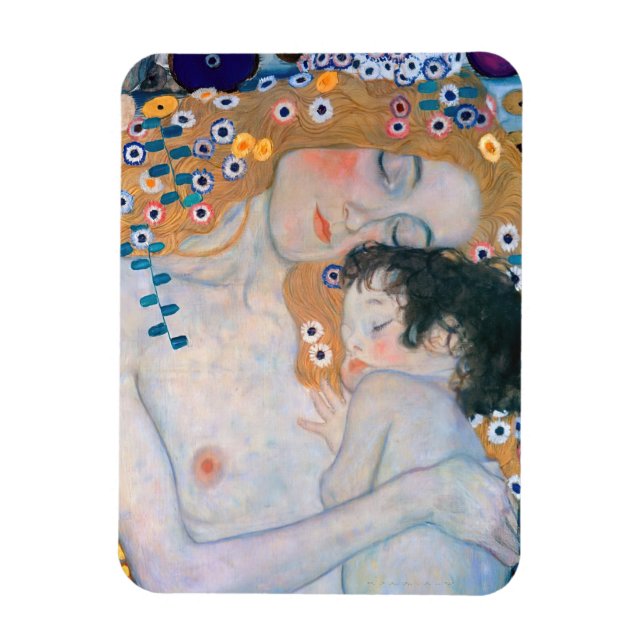 Magnet Flexible Gustav Klimt - Mère et Enfant (Vertical)