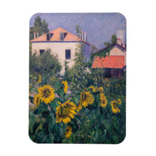 Magnet Flexible Gustave Caillebotte - Fleurs de soleil, Jardin