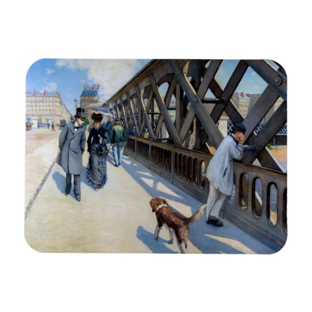 Magnet Flexible Gustave Caillebotte - Le Pont de l'Europe (Horizontal)