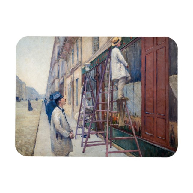 Magnet Flexible Gustave Caillebotte - Les Peintres en bâtiment (Horizontal)