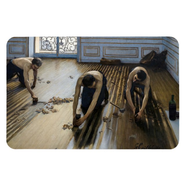 Magnet Flexible Gustave Caillebotte - Les Raboteurs de parquet (Horizontal)