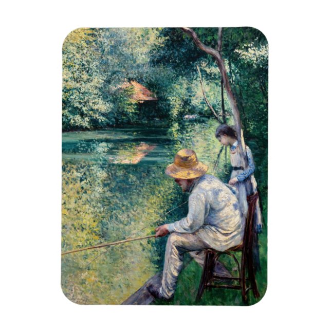 Magnet Flexible Gustave Caillebotte - Pêche à la ligne (Vertical)