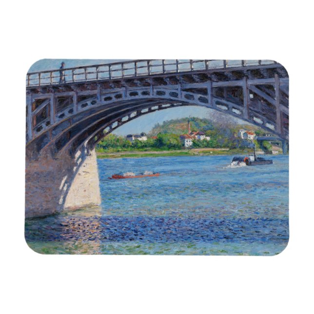 Magnet Flexible Gustave Caillebotte - Pont à Argenteuil et Seine (Horizontal)