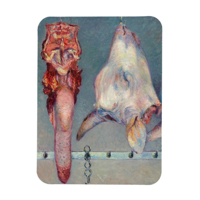 Magnet Flexible Gustave Caillebotte - Tête de veau et langue d'ox (Vertical)