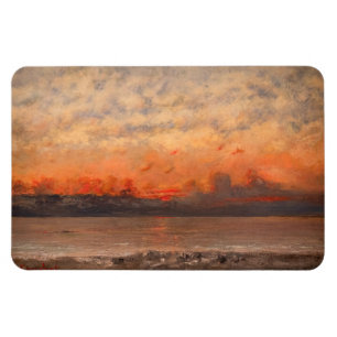 Magnet Flexible Gustave Courbet - Coucher de soleil