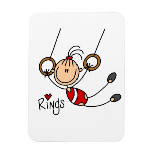 Magnet Flexible Gymnaste aux anneaux
