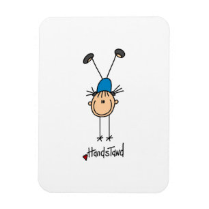 Magnet Flexible Gymnaste faisant des handstands
