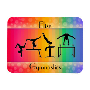 Magnet Flexible Gymnastics Rainbow w/ Girls Gymnastics Events
