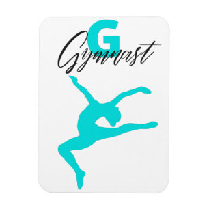 Magnet Flexible Gymnastique Monogramme G est pour Gymnaste