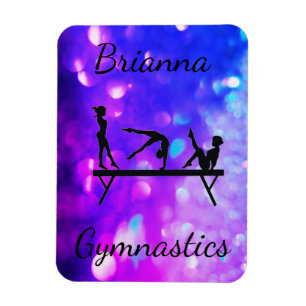 MAGNET FLEXIBLE GYMNASTIQUE PERSONNALISÉ PURPLE BLUE GRADIENT
