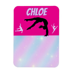 Magnet Flexible Gymnastique Purple Lilac Hot rose Bébé Blue Pastel
