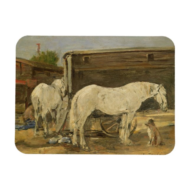 Magnet Flexible Gypsy Horses, c.1885-90 (oil on canvas) (Horizontal)