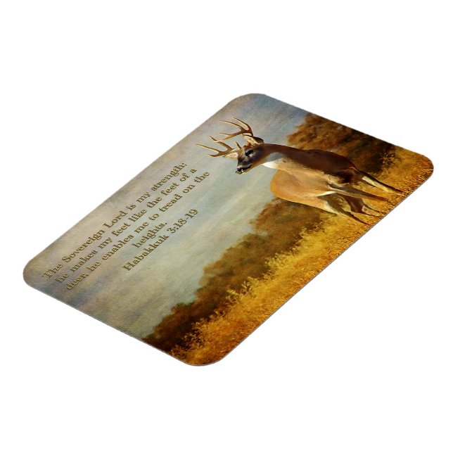 Magnet Flexible Habakkuk 3:18 Inspirationnel (Côté Gauche)