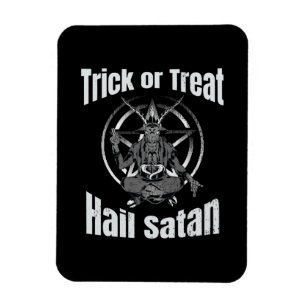 Magnet Flexible Hail Satan Pentagram Goat Halloween