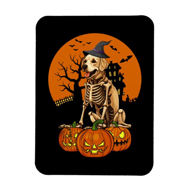 Magnet Flexible Halloween Chien Golden Retriever (Vertical)