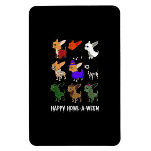 Magnet Flexible Halloween Chihuahua Chien drôle Halloween heureux