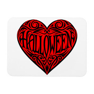 Magnet Flexible Halloween cœur, Cœur noir, Vacances