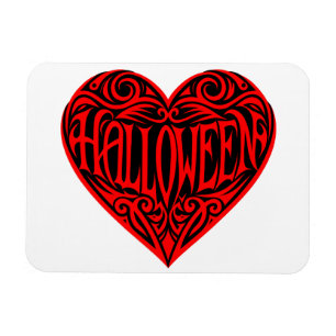 Magnet Flexible Halloween cœur, cœur rouge, vacances
