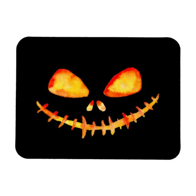 Magnet Flexible Halloween Déplaisant Smile Jack O' Lantern (Horizontal)
