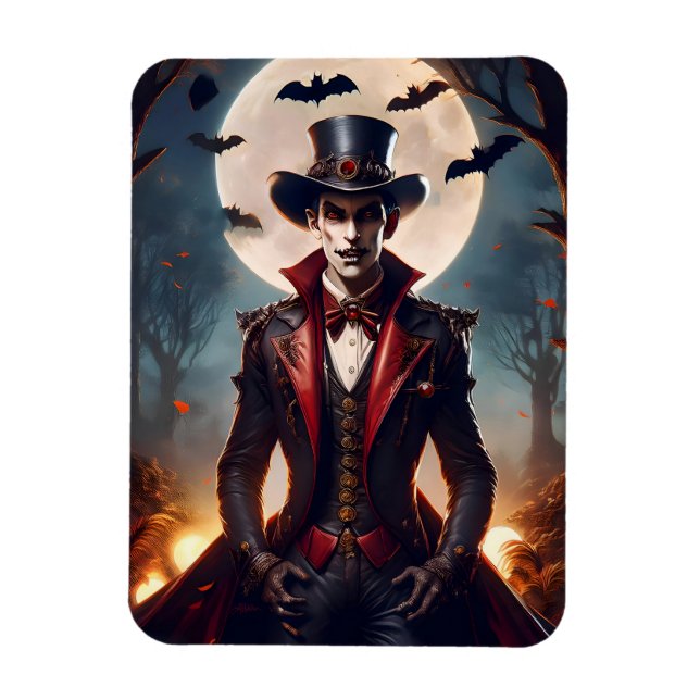 Magnet Flexible Halloween Steampunk Gothique Zombie Vampire (Vertical)