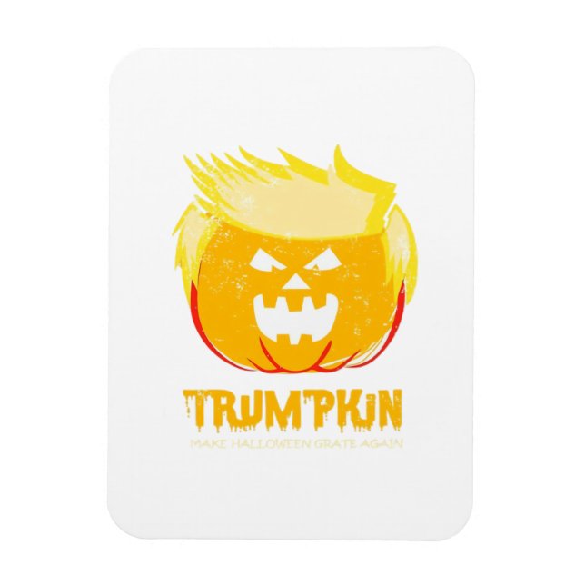 Magnet Flexible Halloween Trumpkin drôle (Vertical)