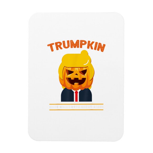 Magnet Flexible Halloween Trumpkin drôle Citrouille Halloween (Vertical)