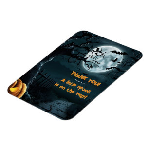 Magnet Flexible Halloween Un Baby shower Citrouille Un Peu Parlé