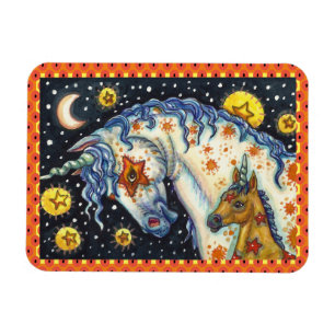 MAGNET FLEXIBLE HALLOWEEN UNICORNS, STAR HORSE & IMAGINAIRE COLT