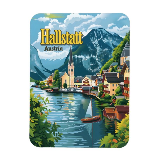 Magnet Flexible Hallstatt Autriche (Vertical)