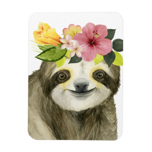 Magnet Flexible Halo tropical   Sweet Sloth