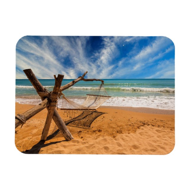 Magnet Flexible Hamac sur une plage tropicale (Horizontal)
