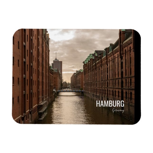 Magnet Flexible Hamburg City Germany Speicherstadt (Horizontal)