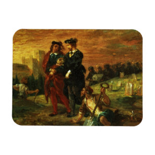 Magnet Flexible Hamlet et Horatio dans le cimetière, 1859 (huile