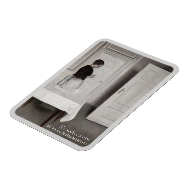 Magnet Flexible Hammershøi Ida reading CC0699 (Côté Gauche)