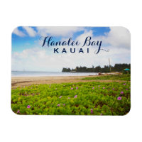 Hanalei Bay, Kauai Hawaii Beach Flowers