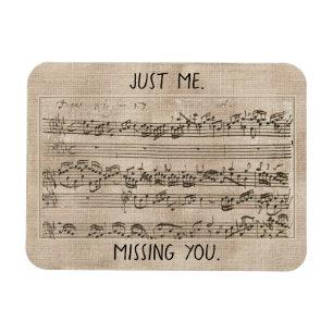 Magnet Flexible Handwritten 1700s Music Composition Fugue Bach