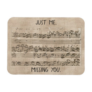 Magnet Flexible Handwritten 1700s Music Composition Fugue Bach